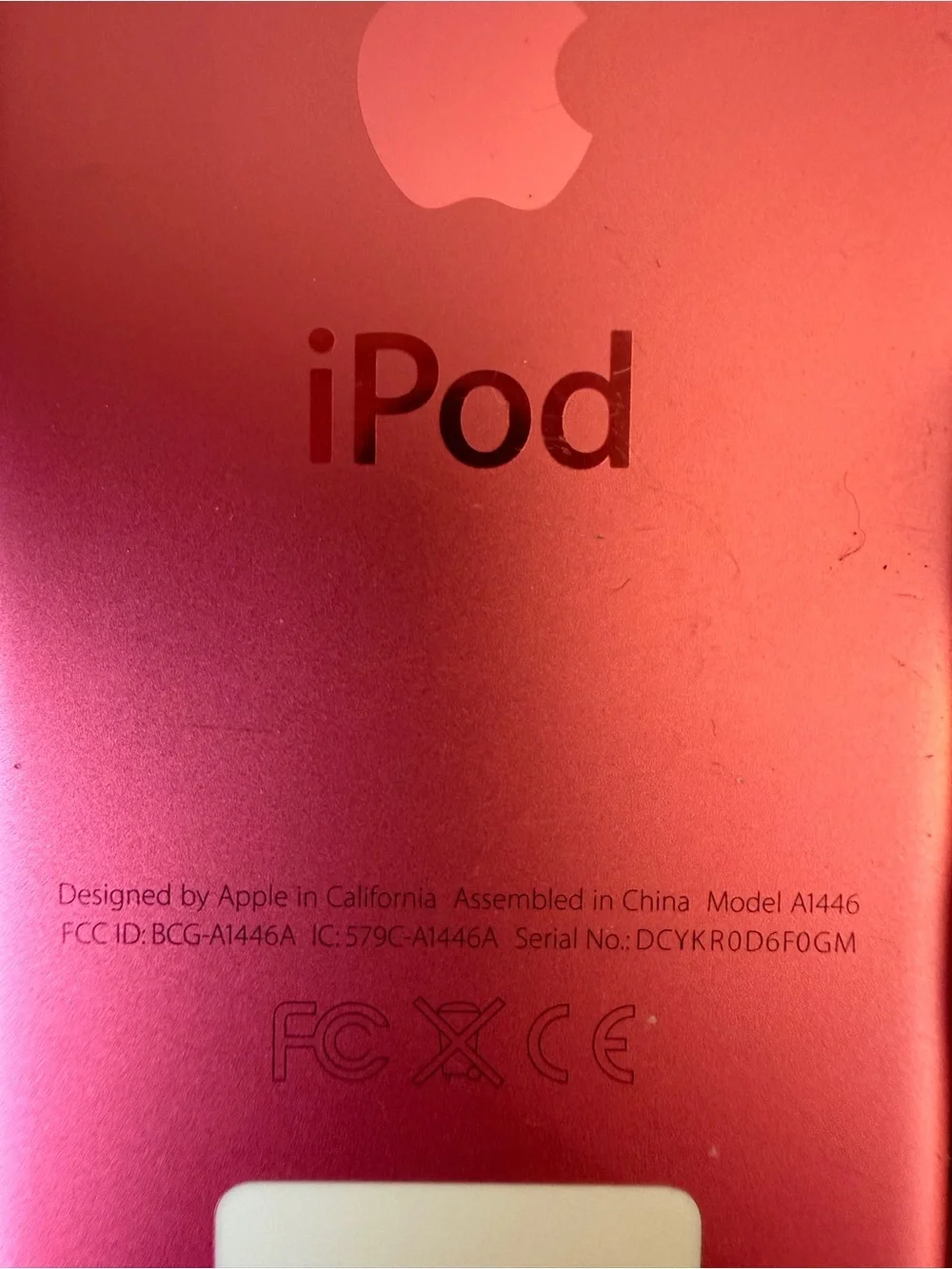 iPod Nano Apple A1446 7th Gen Pink 16gb